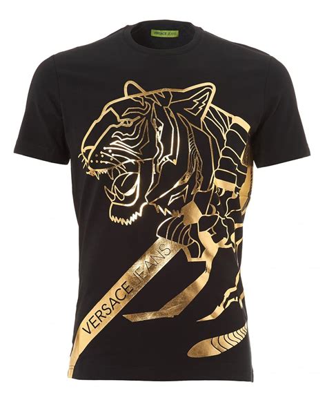 versace t shirt tiger|Men's Designer Polos & Luxury T.